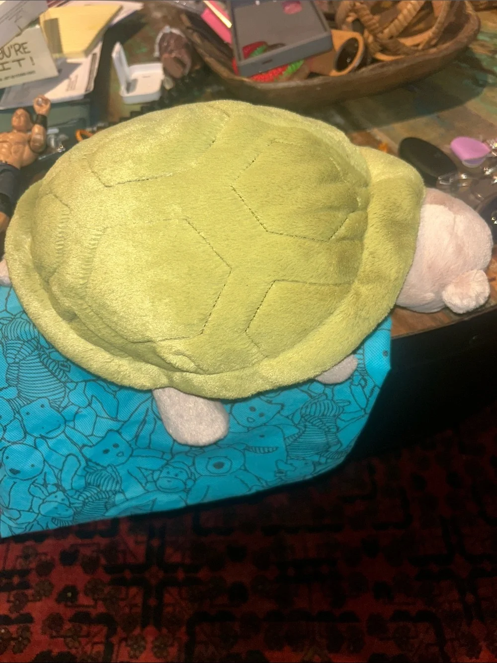 NWT Jellycat Gray Plush Turtle with Green Shell with dust bag